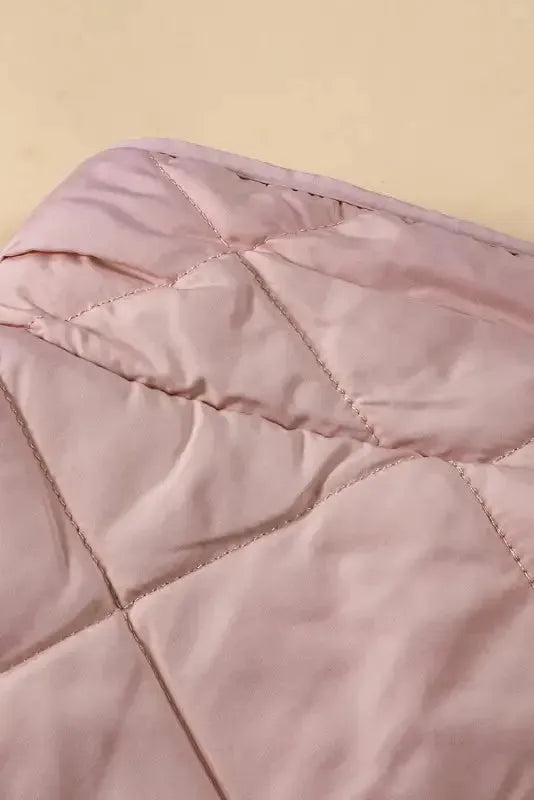 Fleece Lined Quilted Vest Coat - Fashionfitz