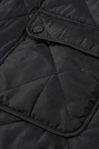Fleece Lined Quilted Vest Coat - Fashionfitz