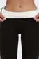 Black fleece lined thermal leggings