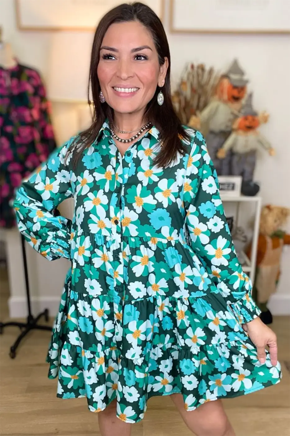 Fleur chic frolic shirt dress - floral dresses