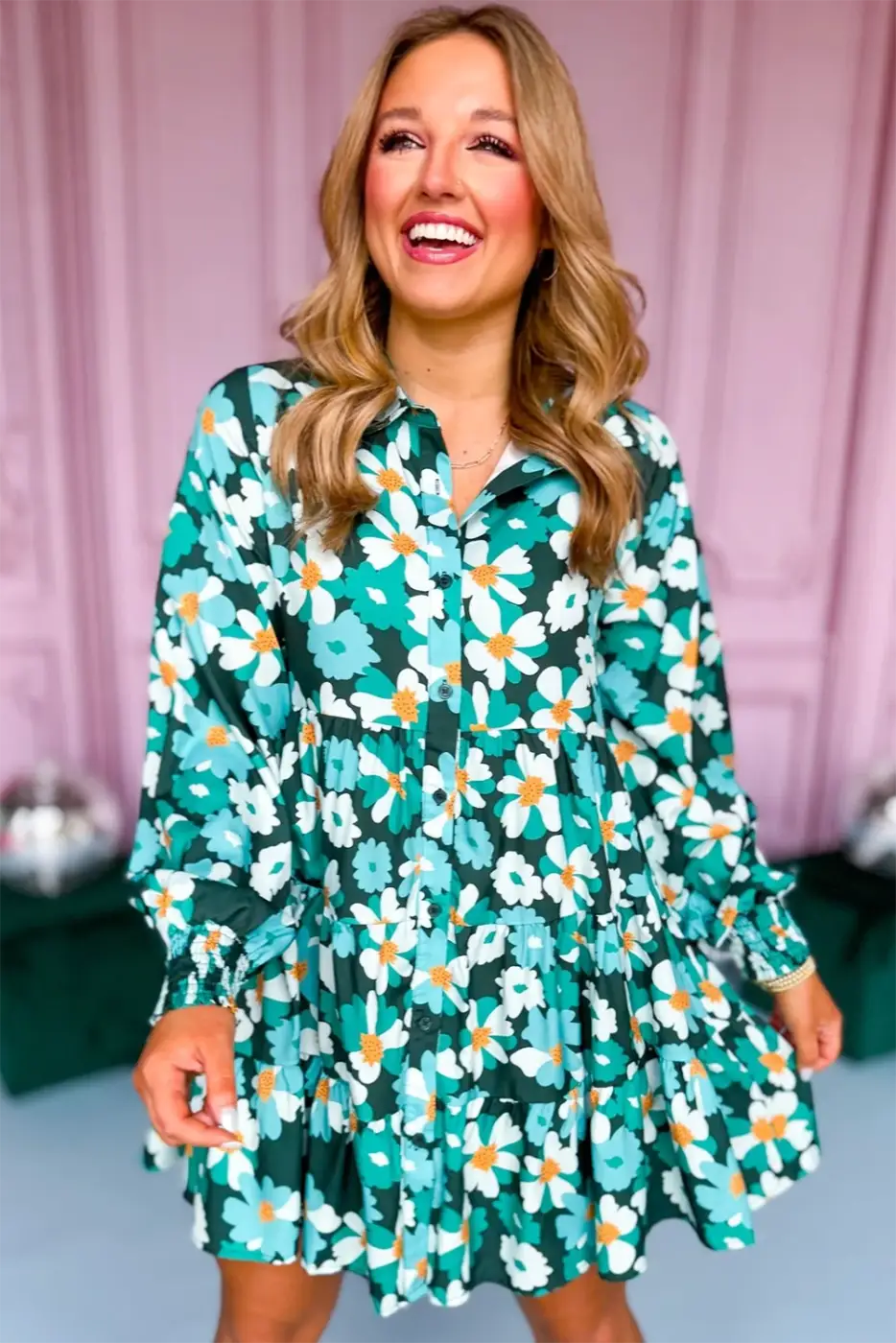 Fleur chic frolic shirt dress - floral dresses