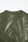 Sleek flightline faux leather jacket - top aviator style