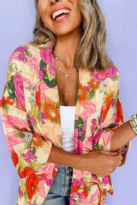 Floral aura duster kimono | women’s outerwear | fashionfitz