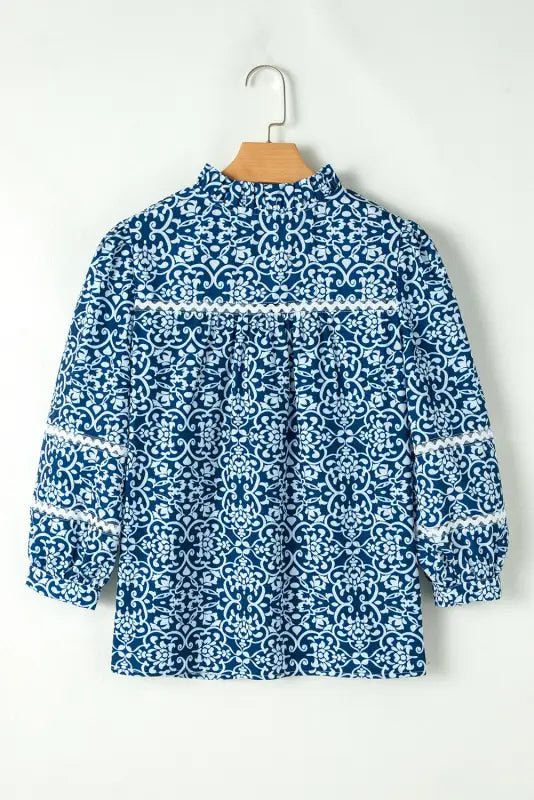 Floral cascade comfort shirt - elegance in every thread