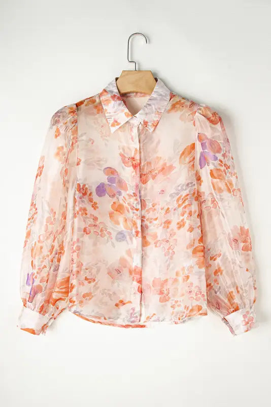 Embrace elegance with the floral drift oversized blouse | shop