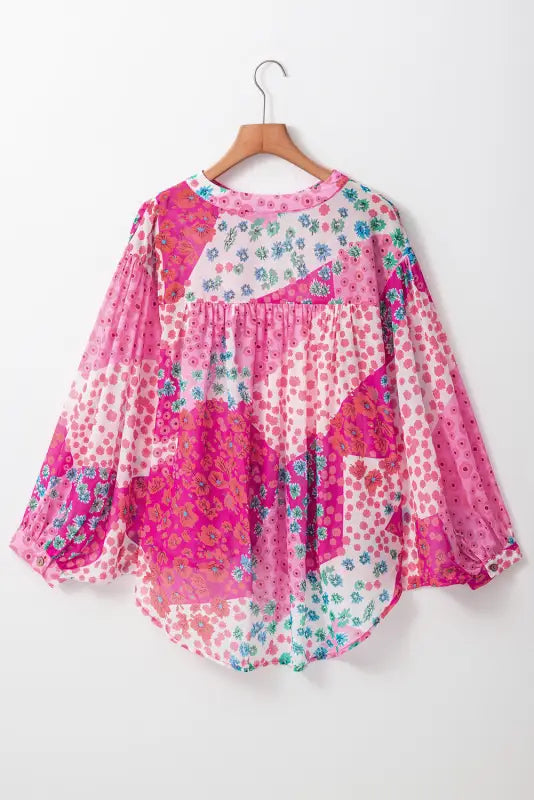 Floral fantasy oversized shirt