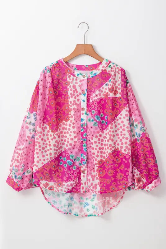 Floral fantasy oversized shirt