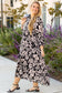 Floral grace collared maxi dress