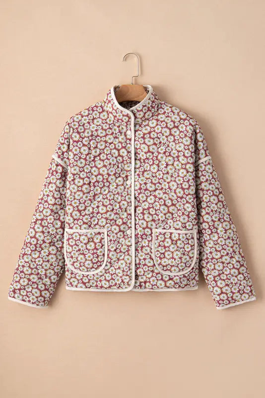 Floral lightweight coat