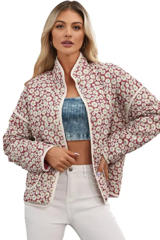 Floral lightweight coat