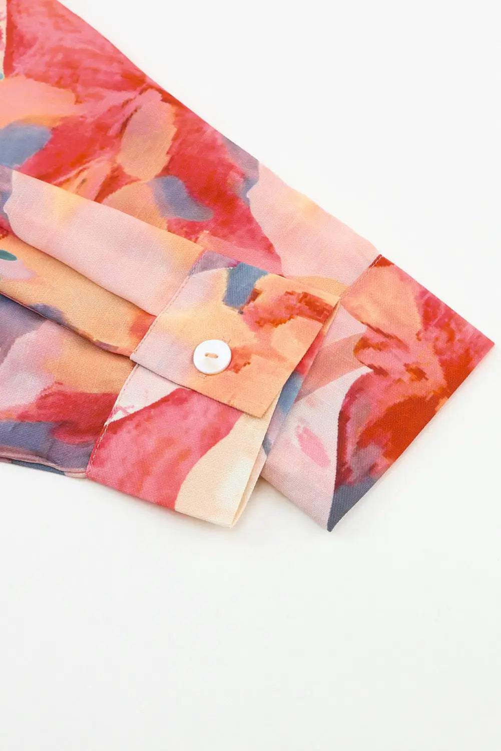 Floral print loose shirt - tops