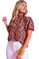 Floral puff sleeve blouse - tops/blouses & shirts