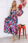 Boho floral ruffled maxi dress | retro charm | fashionfitz