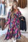 Boho floral ruffled maxi dress | retro charm | fashionfitz