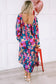 Boho floral ruffled maxi dress | retro charm | fashionfitz