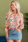 Floral sunset loose fit shirt - vibrant & relaxed