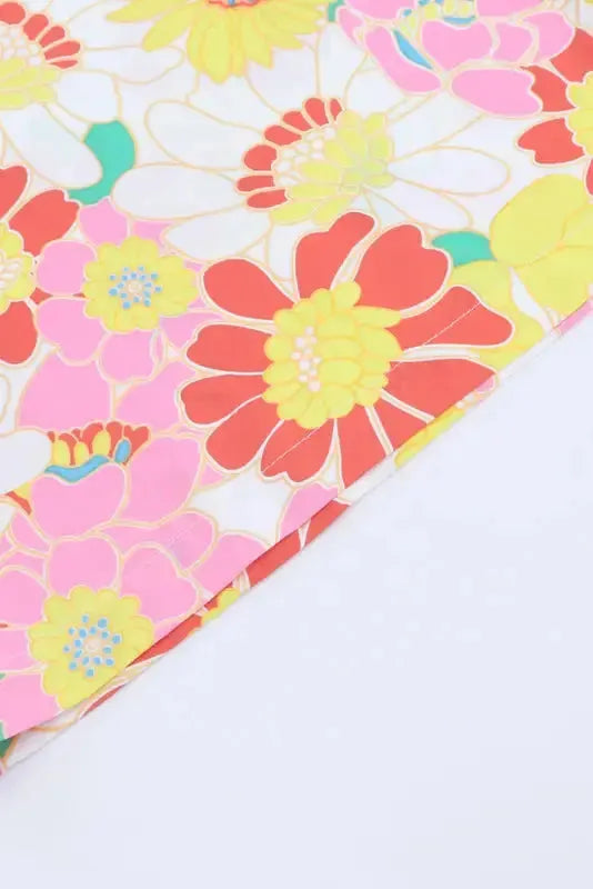 Floral Wide Leg Jumpsuit - Fashionfitz