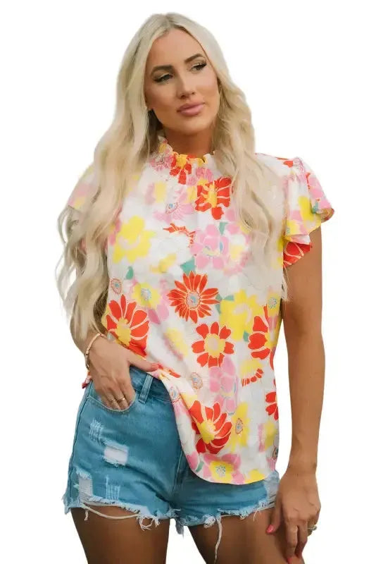 Floral Wide Leg Jumpsuit - Fashionfitz
