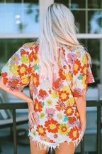 Floral Wide Leg Jumpsuit - Fashionfitz