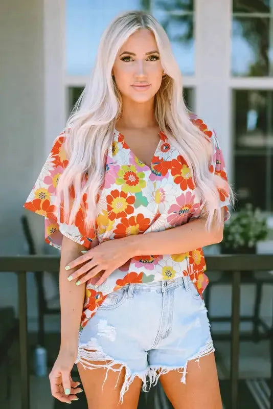 Floral Wide Leg Jumpsuit - Fashionfitz