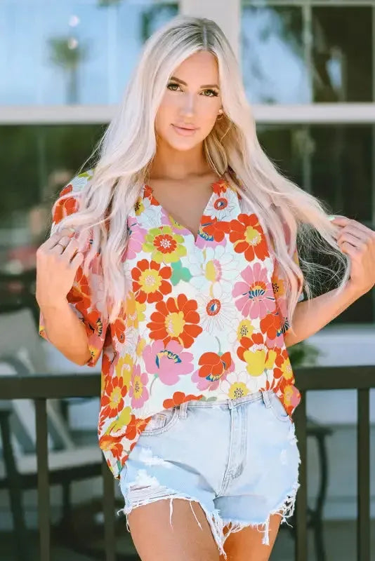 Floral Wide Leg Jumpsuit - Fashionfitz