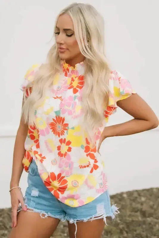 Floral Wide Leg Jumpsuit - Fashionfitz