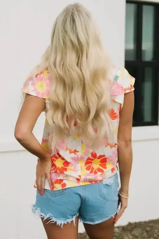 Floral Wide Leg Jumpsuit - Fashionfitz