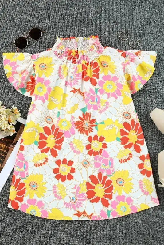 Floral Wide Leg Jumpsuit - Fashionfitz