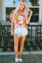 Floral Wide Leg Jumpsuit - Fashionfitz