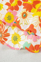 Floral Wide Leg Jumpsuit - Fashionfitz