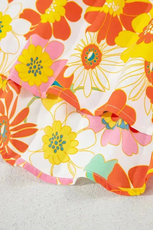 Floral Wide Leg Jumpsuit - Fashionfitz