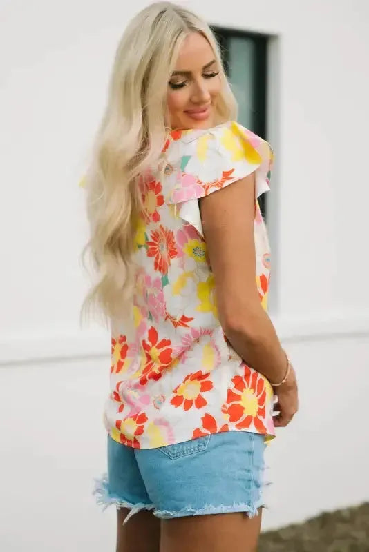 Floral Wide Leg Jumpsuit - Fashionfitz