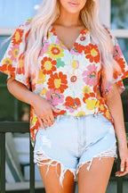 Floral Wide Leg Jumpsuit - Fashionfitz