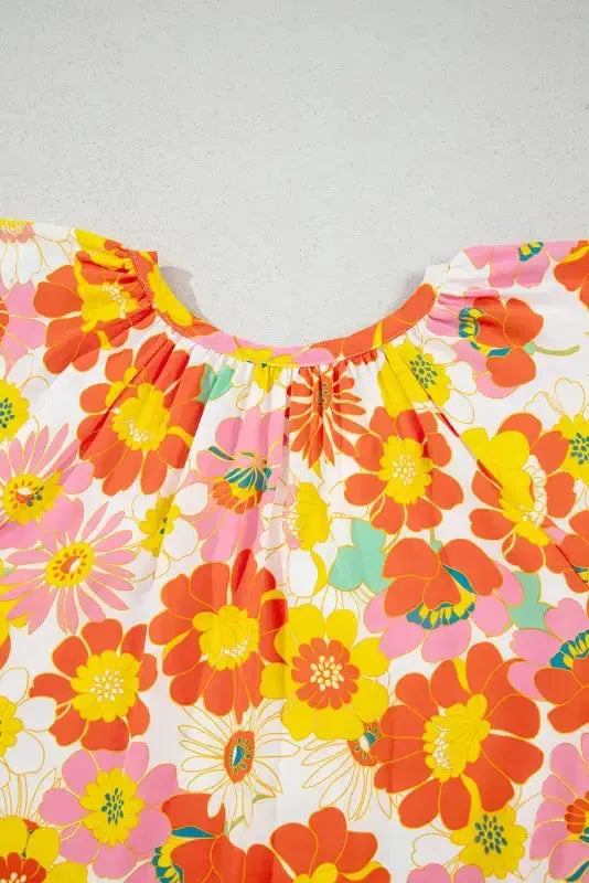 Floral Wide Leg Jumpsuit - Fashionfitz