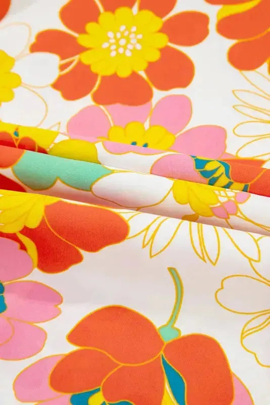 Floral Wide Leg Jumpsuit - Fashionfitz