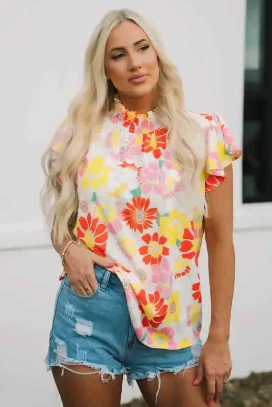 Floral Wide Leg Jumpsuit - Fashionfitz
