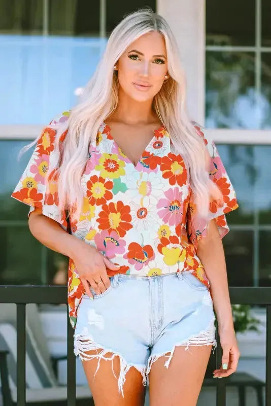 Floral Wide Leg Jumpsuit - Fashionfitz