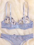 Flower Power 2 Piece Lingerie Set - Mesh - Fashionfitz