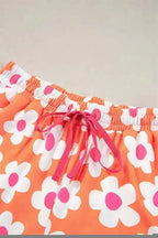 Flower Shorts Pajamas Set - Fashionfitz