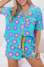 Flower Shorts Pajamas Set - Fashionfitz