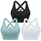 Four seasons women's solid sports nylon sports bra - Fashionfitz