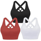 Four seasons women's solid sports nylon sports bra - Fashionfitz