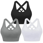 Four seasons women's solid sports nylon sports bra - Fashionfitz