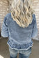 Frayed fantasy denim jacket | trendy women’s jackets