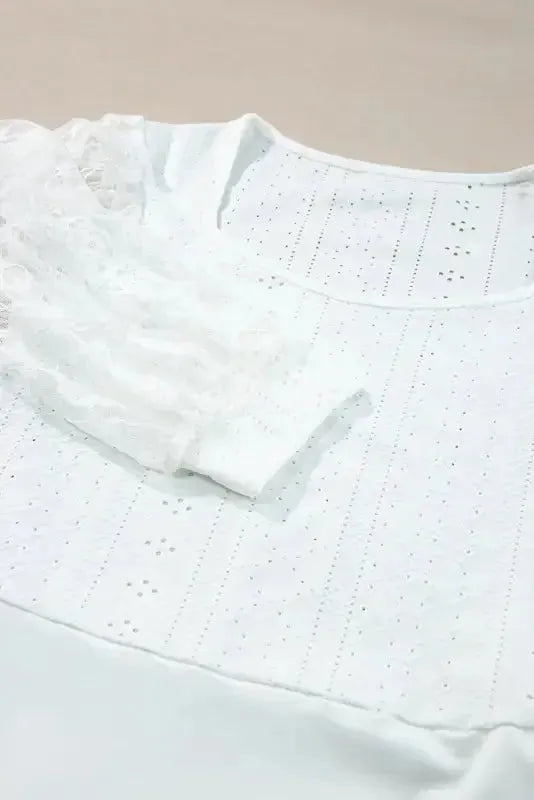 Frenchy Lace Sleeve Bodysuit - Fashionfitz