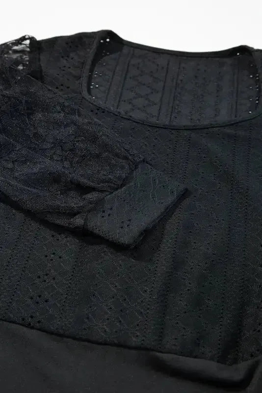 Frenchy Lace Sleeve Bodysuit - Fashionfitz