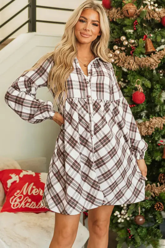 Frolic in plaid swing dress | mini dresses | fashionfitz