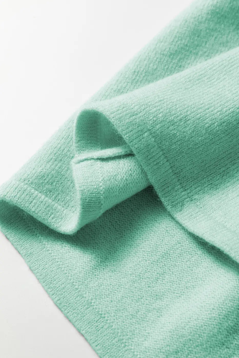 Fuzzy knit cardigan women | pastel boxy 3/4 sleeve