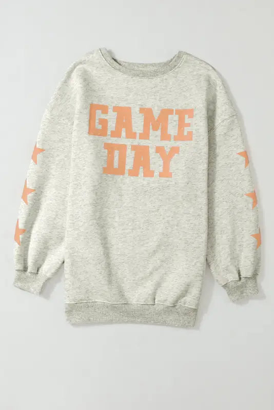 New in grapefruit orange game day graphic sweatshirt