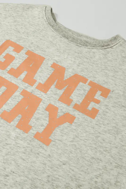 New in grapefruit orange game day graphic sweatshirt